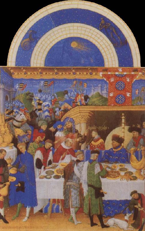 LIMBOURG brothers The Very Rich House of the Duc of Berry China oil painting art